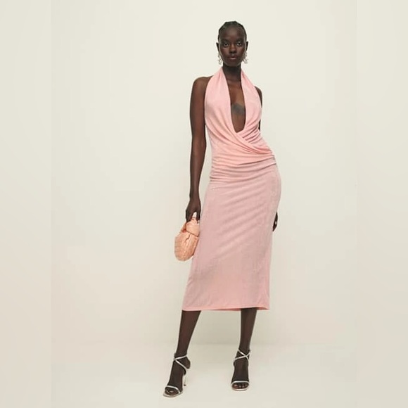 Reformation, Consuela Knit Dress, NWT Baby Girl Pink, Ibiza Collection - Picture 1 of 10